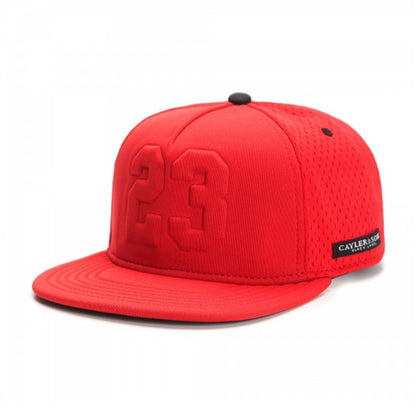 Snapback Cap - Red Mesh