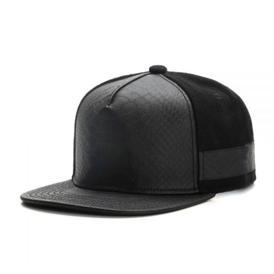 Snapback Cap - Dark Leather
