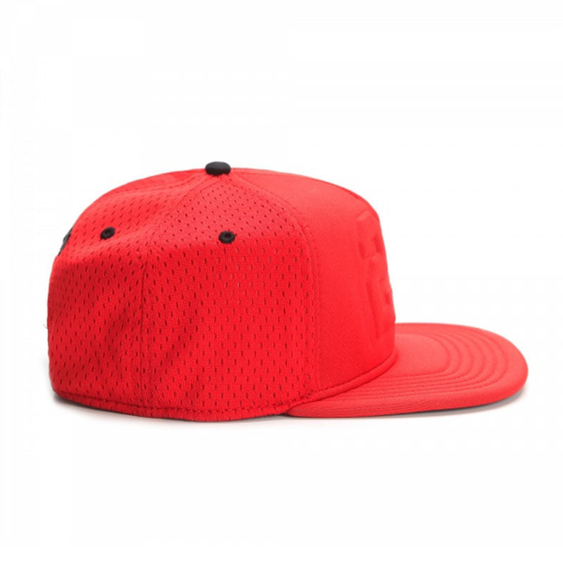 Snapback Cap - Red Mesh