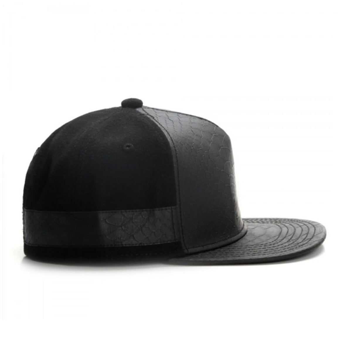 Snapback Cap - Dark Leather