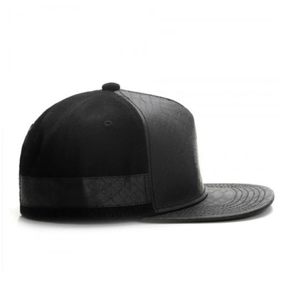 Snapback Cap - Dark Leather
