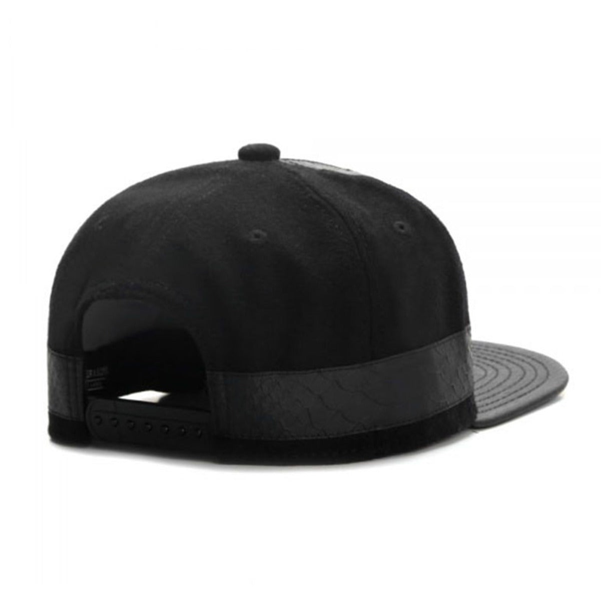 Snapback Cap - Dark Leather