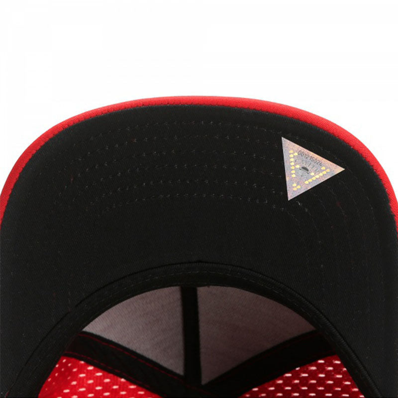 Snapback Cap - Red Mesh