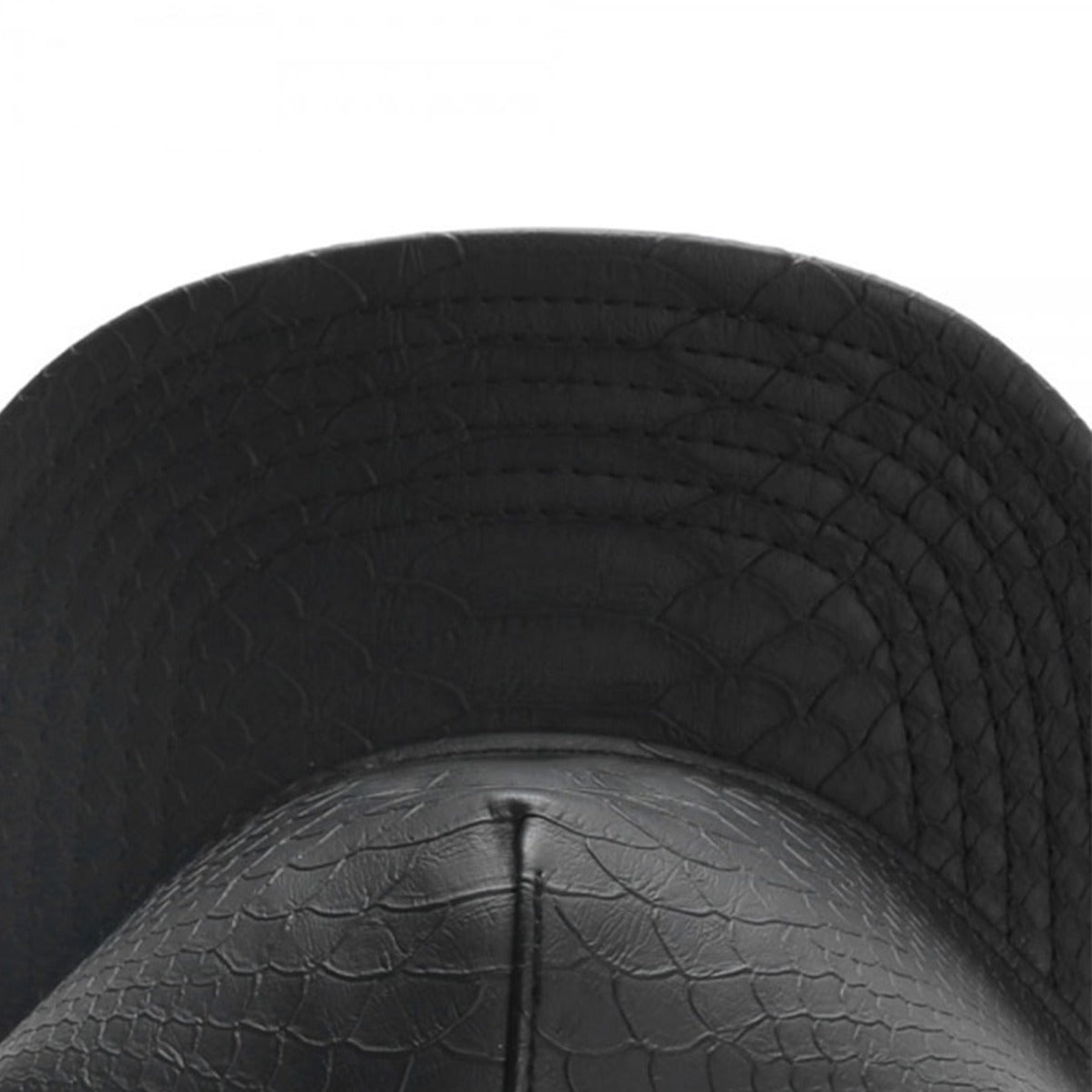 Snapback Cap - Dark Leather