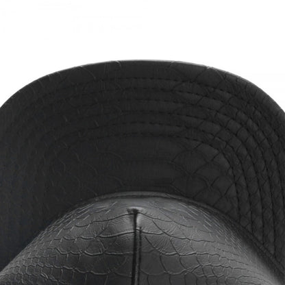 Snapback Cap - Dark Leather